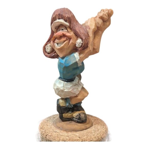 Jar With Cork Lid Tumbleweed Pottery Green Fees Teal USA Handcrafted Golf Golfer - Picture 12 of 16